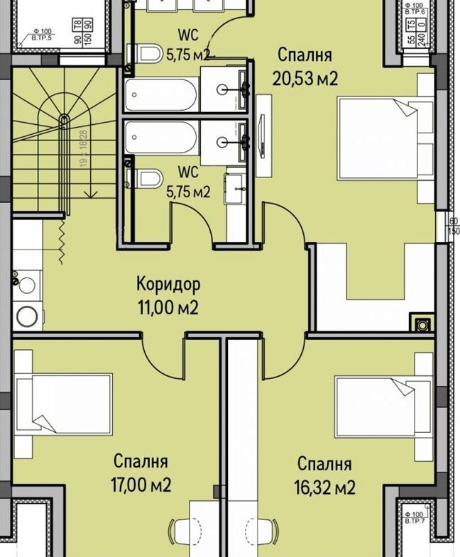 КЪЩА 261 М2 НА ТРИ ЕТАЖА И ДВОР 253 М2 БЛИЗО ДО ЕЗЕРОТО ПАНЧАРЕВО - 0