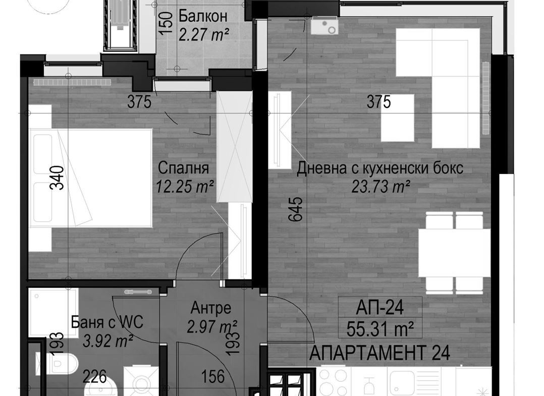 2-СТАЕН АПАРТАМЕНТ 70 М² В МАЛИНОВА ДОЛИНА - 0