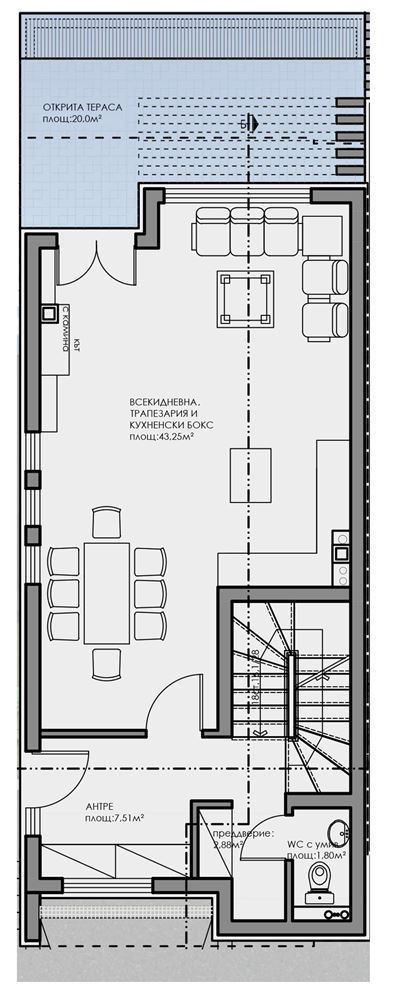 КЪЩА 340 кв.м с двор 258 кв.м в Горна баня - 0