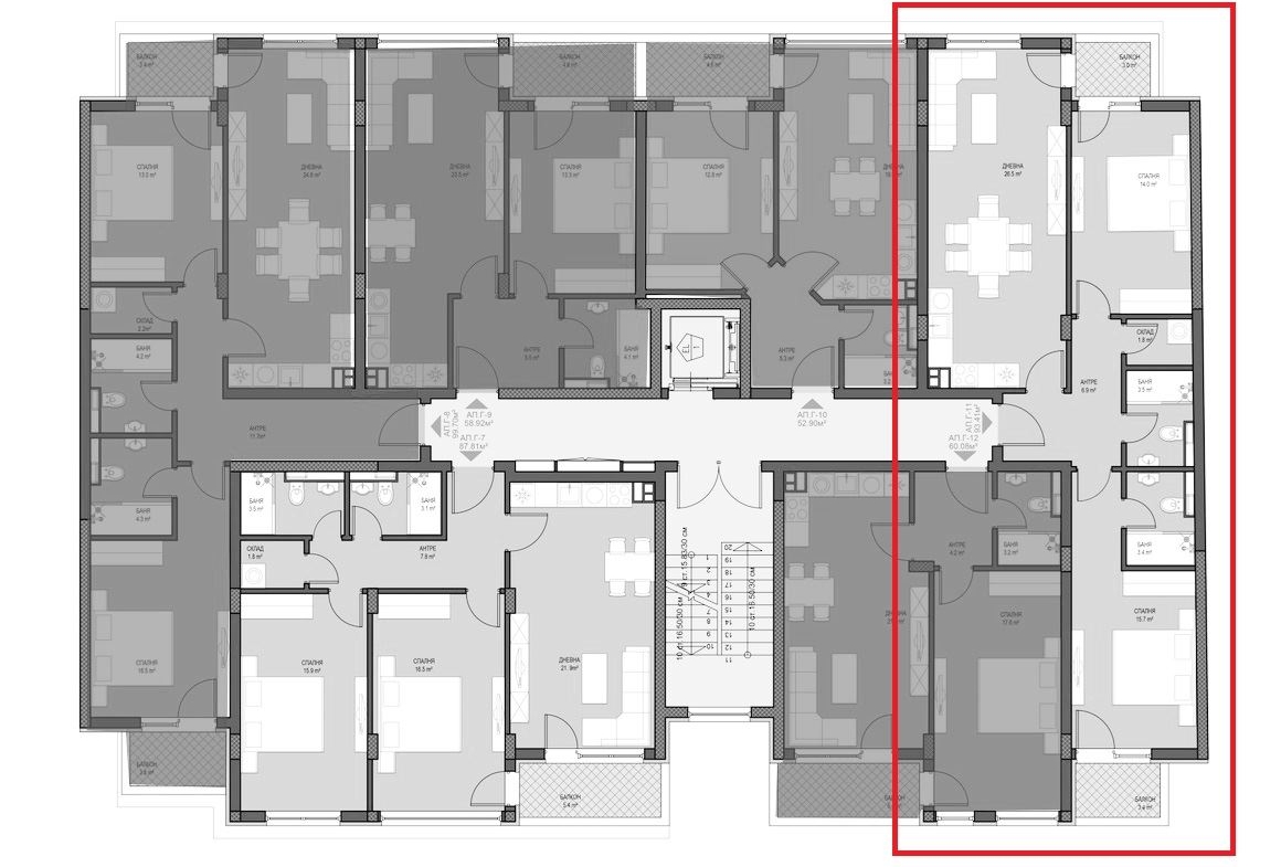 3-СТАЕН АПАРТАМЕНТ СЪС 112 М² БЛИЗО ДО БУЛ. ТОДОР КАБЛЕЖКОВ - 0