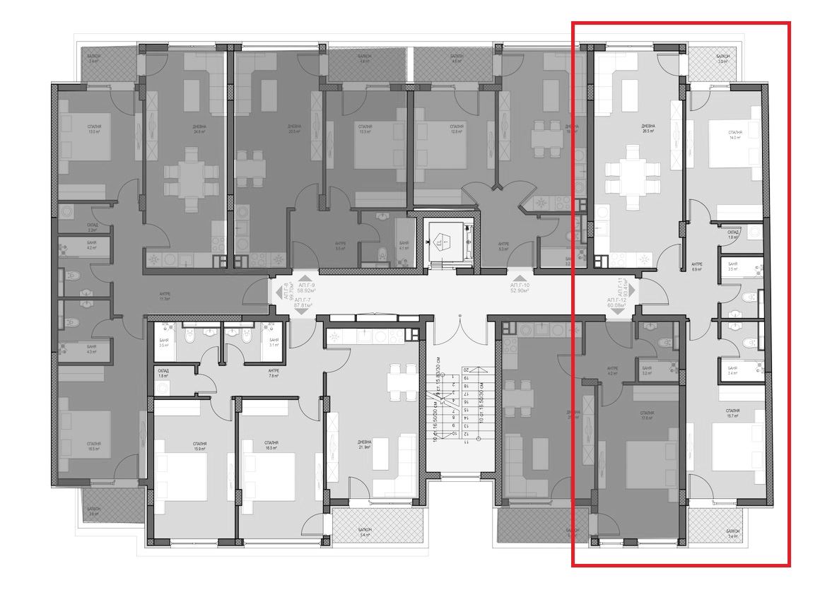 3-СТАЕН АПАРТАМЕНТ СЪС 112 М² БЛИЗО ДО БУЛ. ТОДОР КАБЛЕЖКОВ - 0