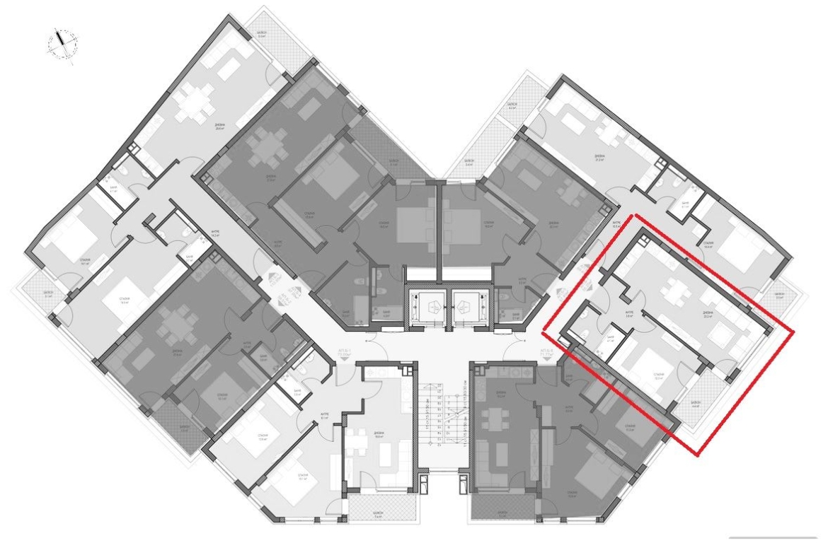 2-СТАЕН АПАРТАМЕНТ СЪС 67 М² ДО БУЛ. ТОДОР КАБЛЕЖКОВ - 0