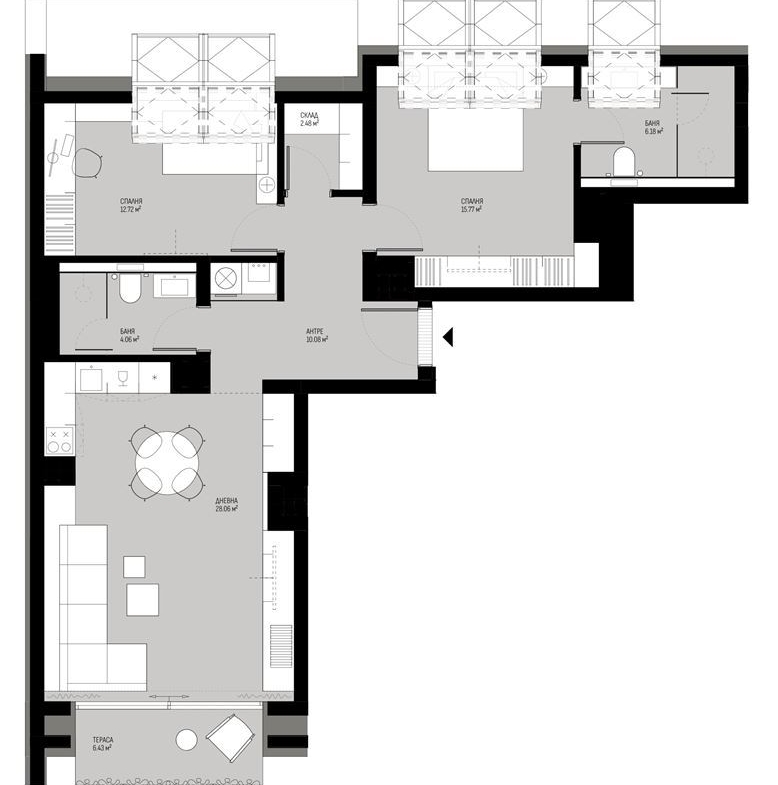 3-СТАЕН АПАРТАМЕНТ 113 М² ДО МЕТРОСТАНЦИЯ МИЗИЯ - 0