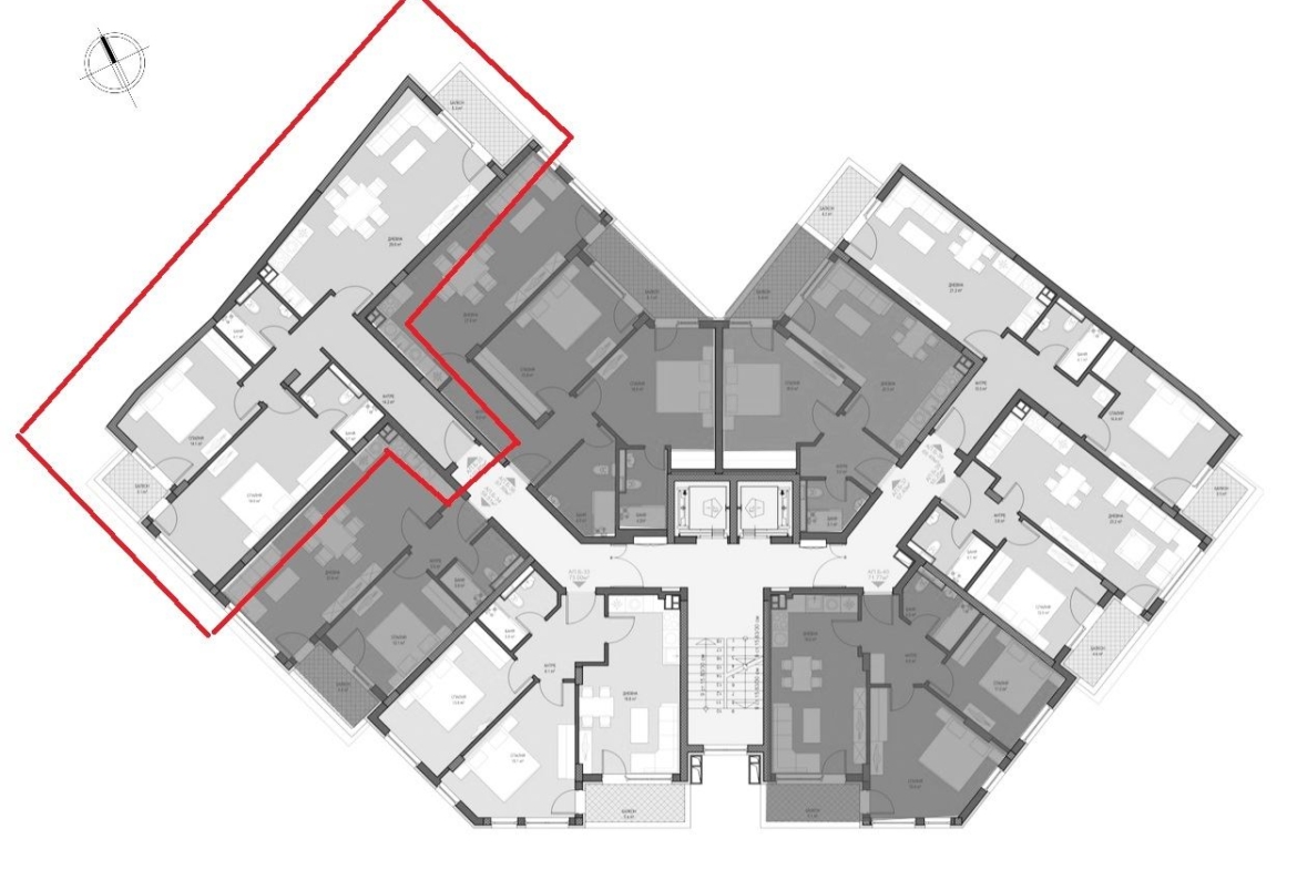 3-СТАЕН АПАРТАМЕНТ СЪС 133 М² ДО БУЛ. ТОДОР КАБЛЕЖКОВ - 0