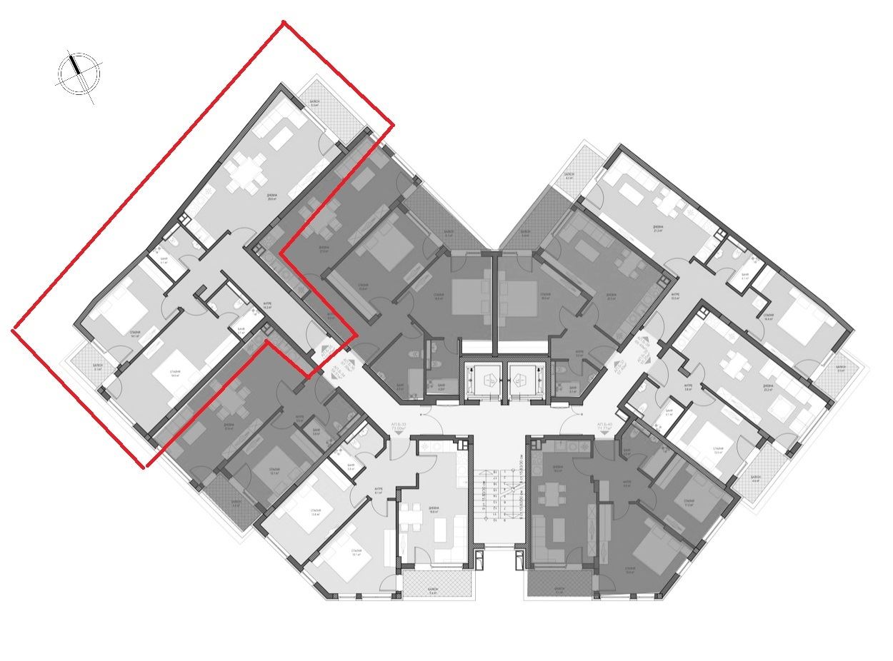 3-СТАЕН АПАРТАМЕНТ СЪС 133 М² ДО БУЛ. ТОДОР КАБЛЕЖКОВ - 0