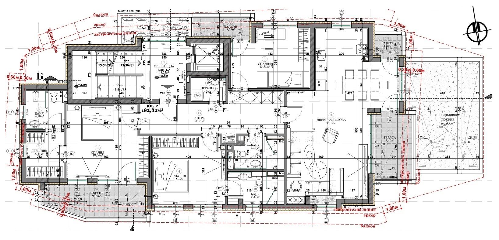 4-СТАЕН АПАРТАМЕНТ 215 М² ДО РЕЗИДЕНЦИЯ БОЯНА - 0