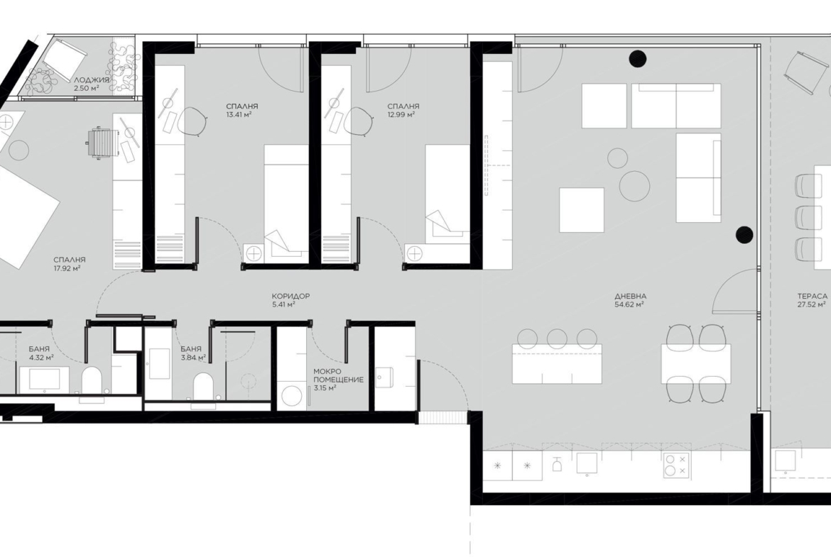 4-СТАЕН АПАРТАМЕНТ 198 М² ДО МЕТРОСТАНЦИЯ МИЗИЯ - 0