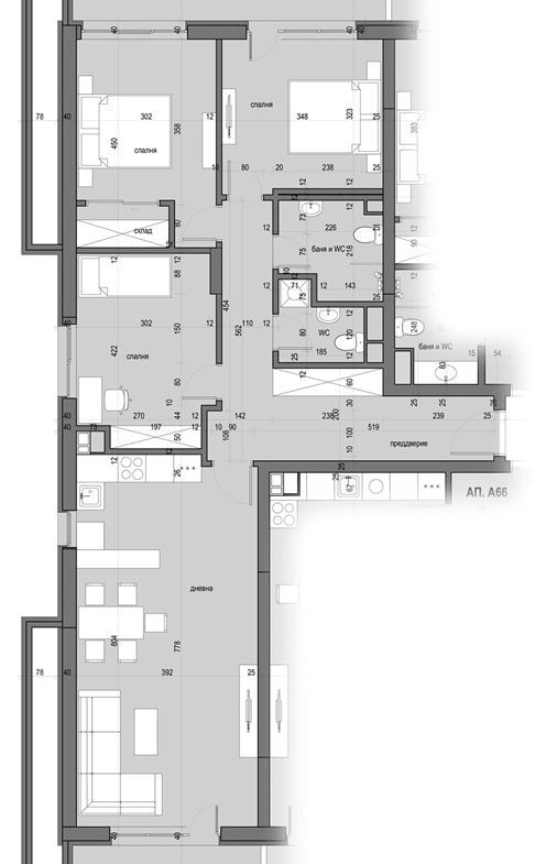 4-СТАЕН АПАРТАМЕНТ 150 М² ДО МЕТРОСТАНЦИЯ ОВЧА КУПЕЛ - 0