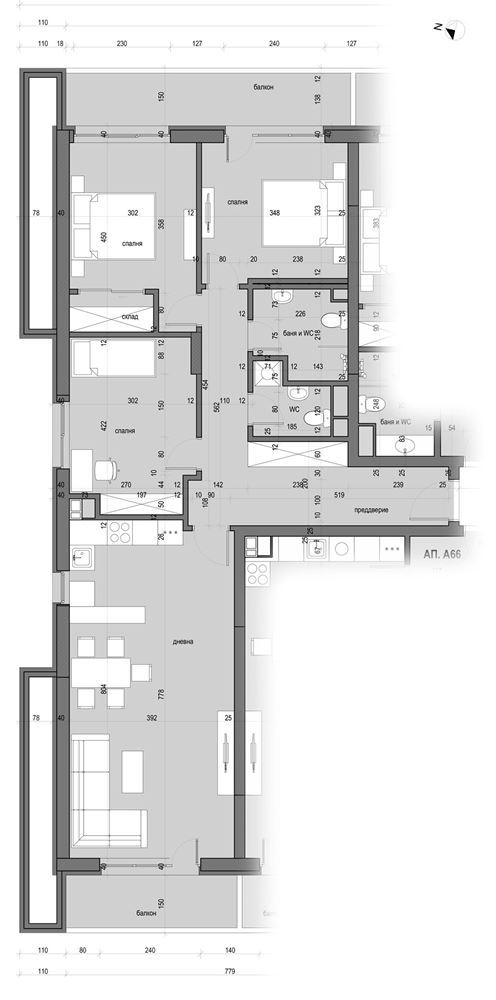 4-СТАЕН АПАРТАМЕНТ 150 М² ДО МЕТРОСТАНЦИЯ ОВЧА КУПЕЛ - 0