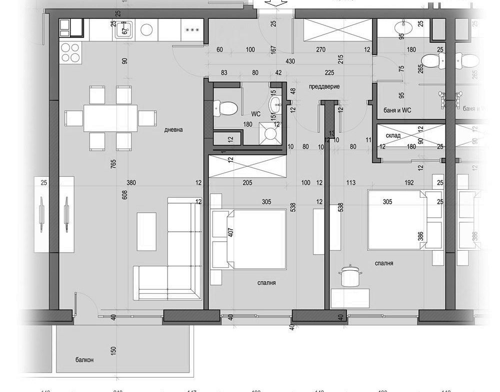 2-СТАЕН АПАРТАМЕНТ 81 М² ДО МЕТРОСТАНЦИЯ ОВЧА КУПЕЛ - 0