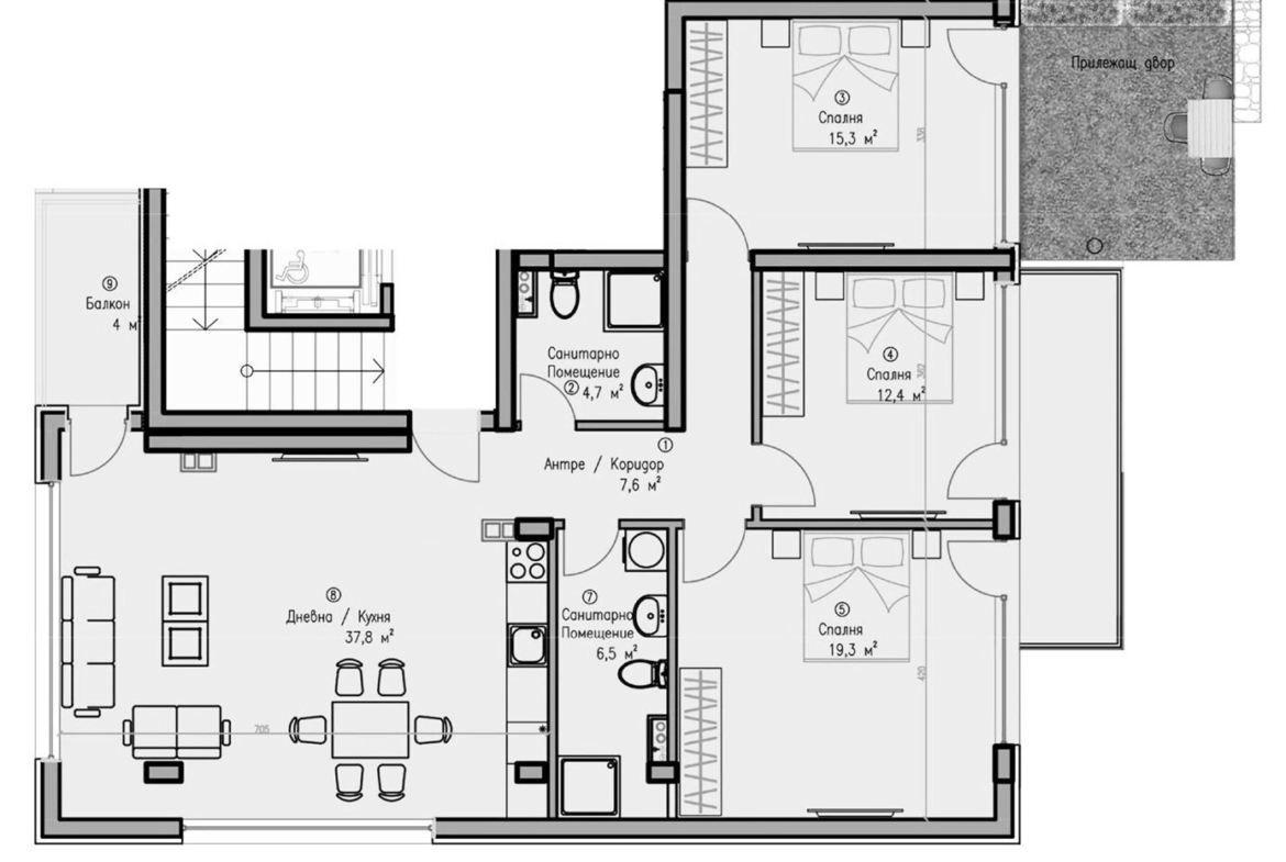 4-СТАЕН АПАРТАМЕНТ 157 М² В ПОЛИТЕ НА ВИТАША - 0