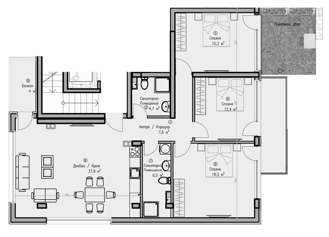 4-СТАЕН АПАРТАМЕНТ 157 М² В ПОЛИТЕ НА ВИТАША - 0