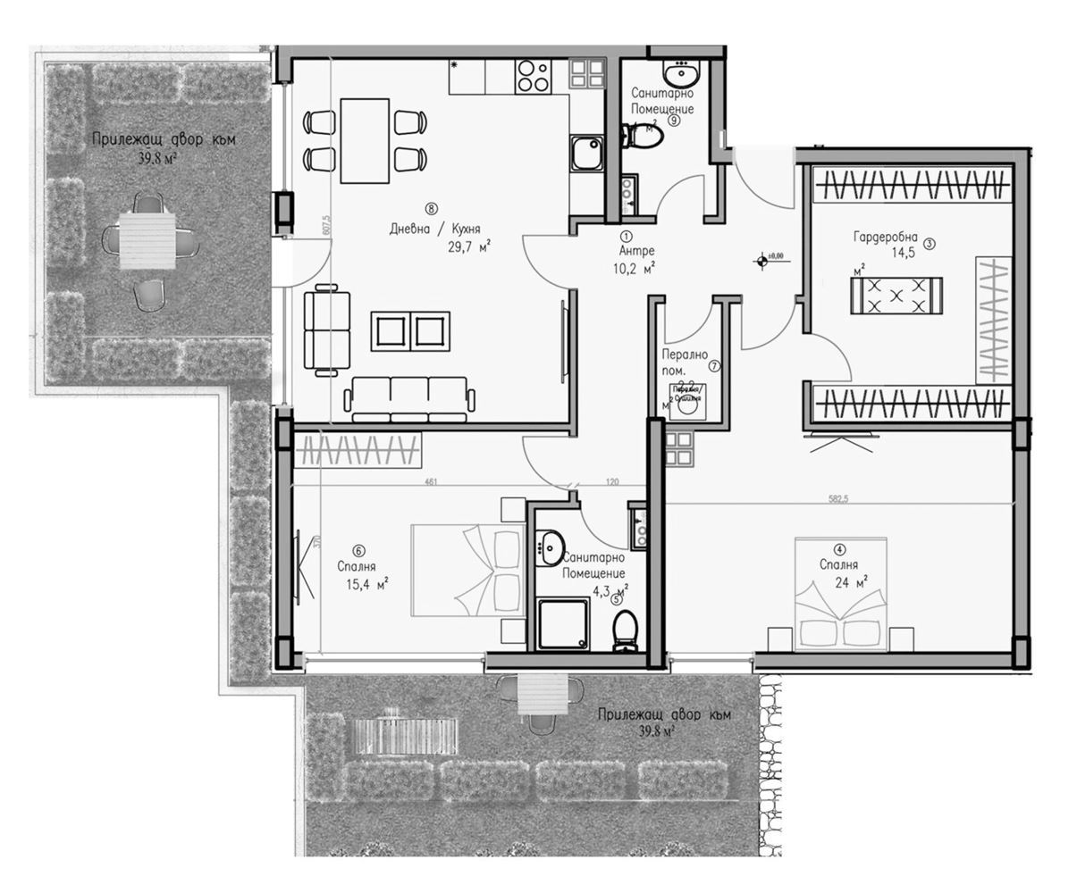 3-СТАЕН АПАРТАМЕНТ 151 М² В ПОЛИТЕ НА ВИТАША - 0