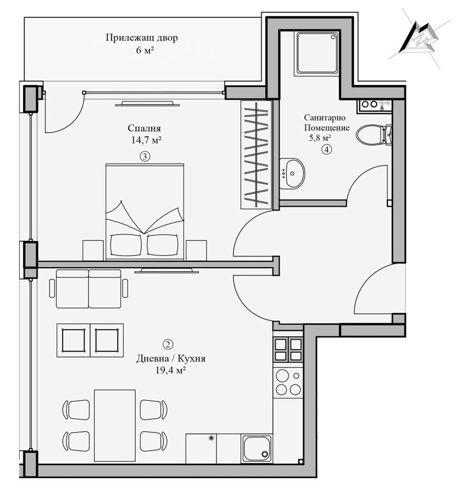 2-СТАЕН АПАРТАМЕНТ 65 М² В ПОЛИТЕ НА ВИТАША - 0