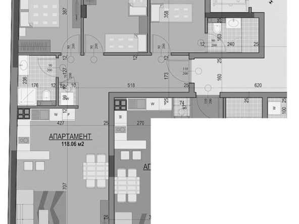 4-СТАЕН АПАРТАМЕНТ - 119 М² ДО МЕТРОСТАНЦИЯ ЛЪВОВ МОСТ - 0