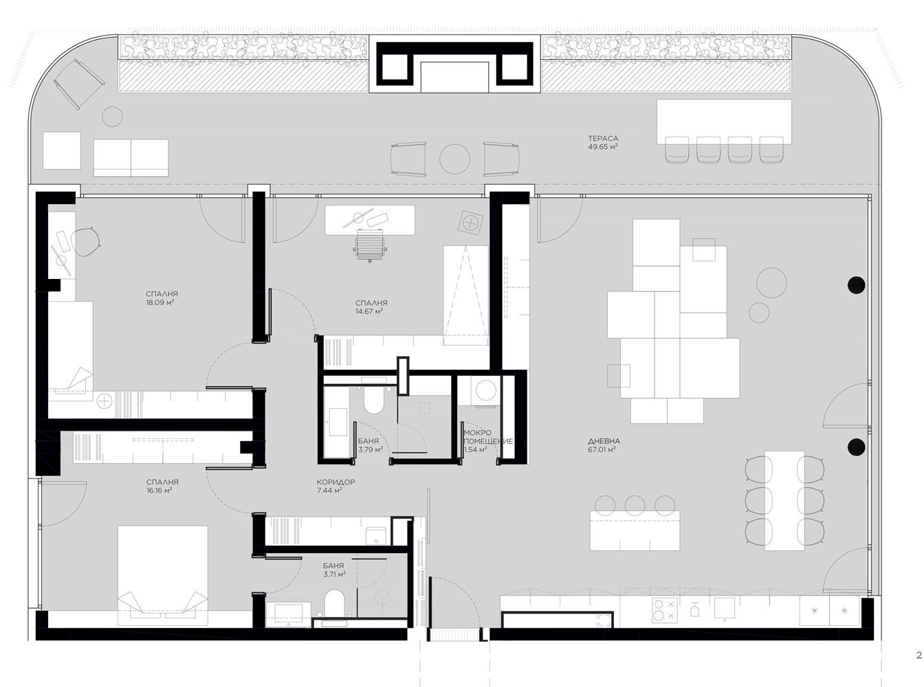 4-СТАЕН АПАРТАМЕНТ 245 М² ДО МЕТРОСТАНЦИЯ МИЗИЯ - 0