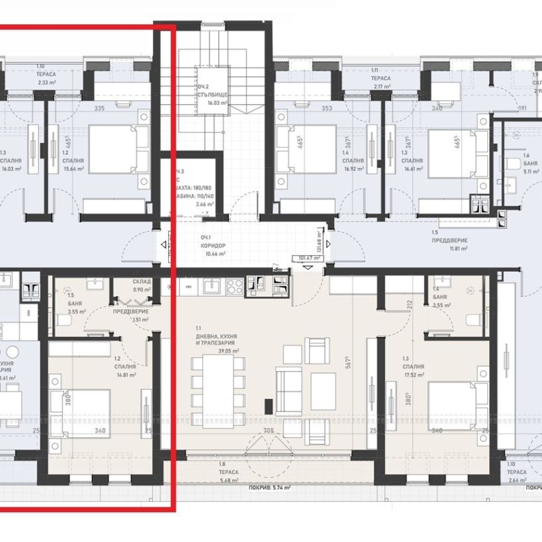 4-СТАЕН АПАРТАМЕНТ 141 М² ДО МЕТРОСТАНЦИЯ ОПЪЛЧЕНСКА - 0