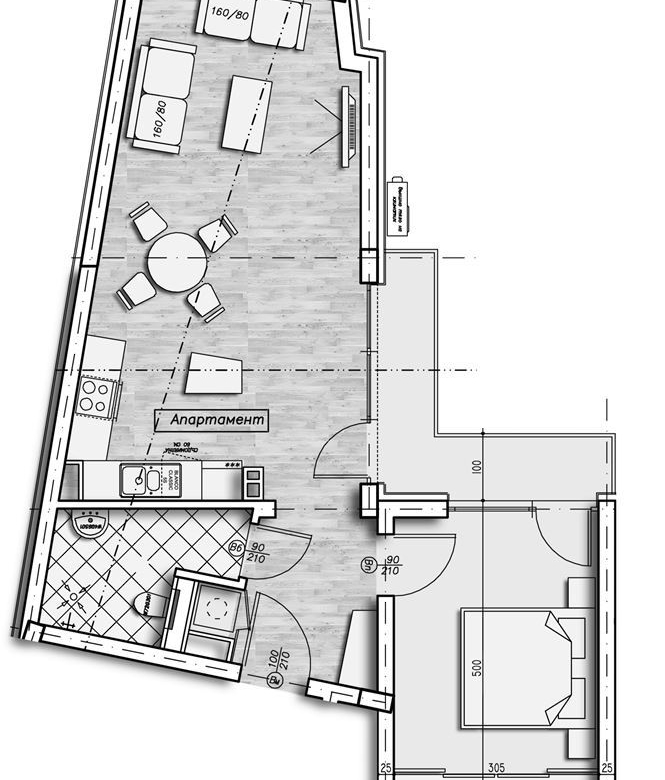 2-СТАЕН АПАРТАМЕНТ 82 М² БЛИЗО ДО ЮЖНИЯ ПАРК - 0