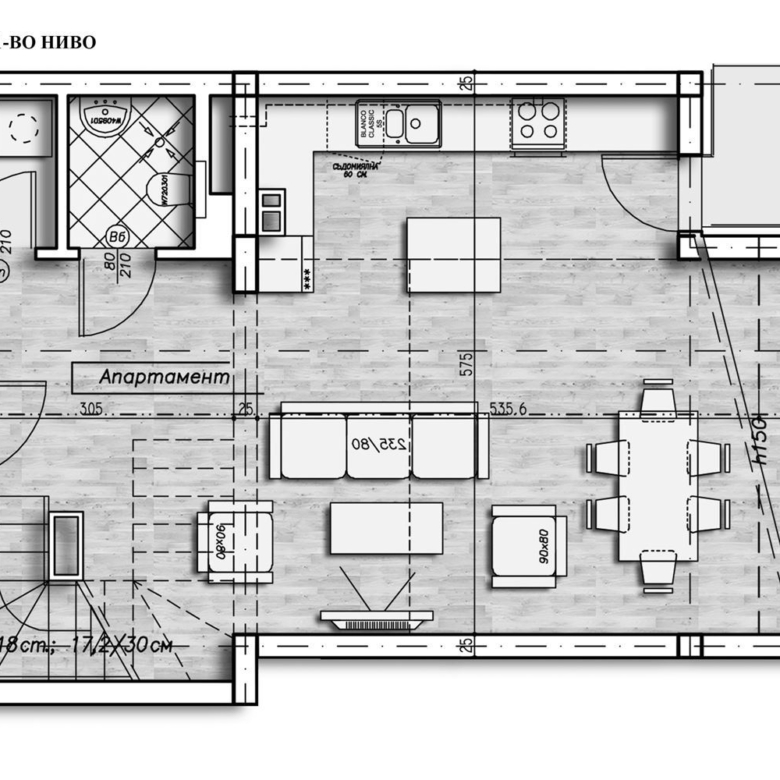 4-СТАЕН АПАРТАМЕНТ 370 М² БЛИЗО ДО ЮЖНИЯ ПАРК - 0