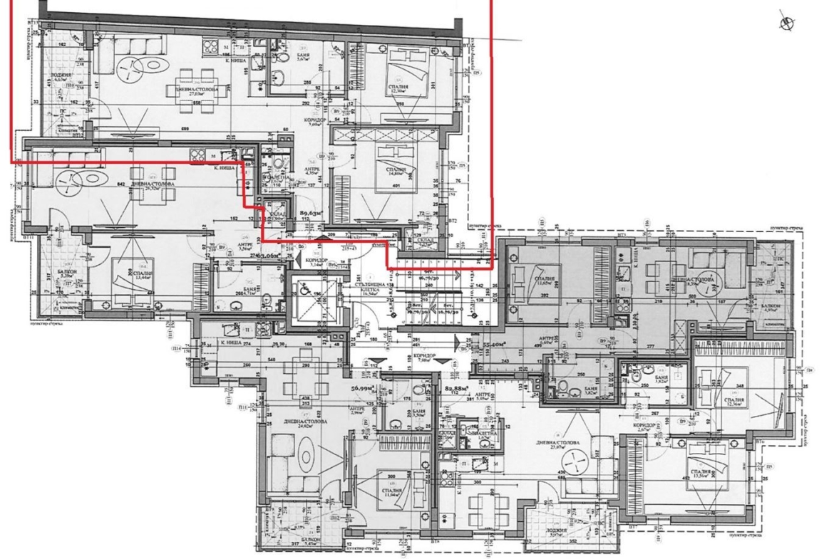 3-СТАЕН АПАРТАМЕНТ 105 М² В КВ. СТУДЕНТСКИ ГРАД - 0