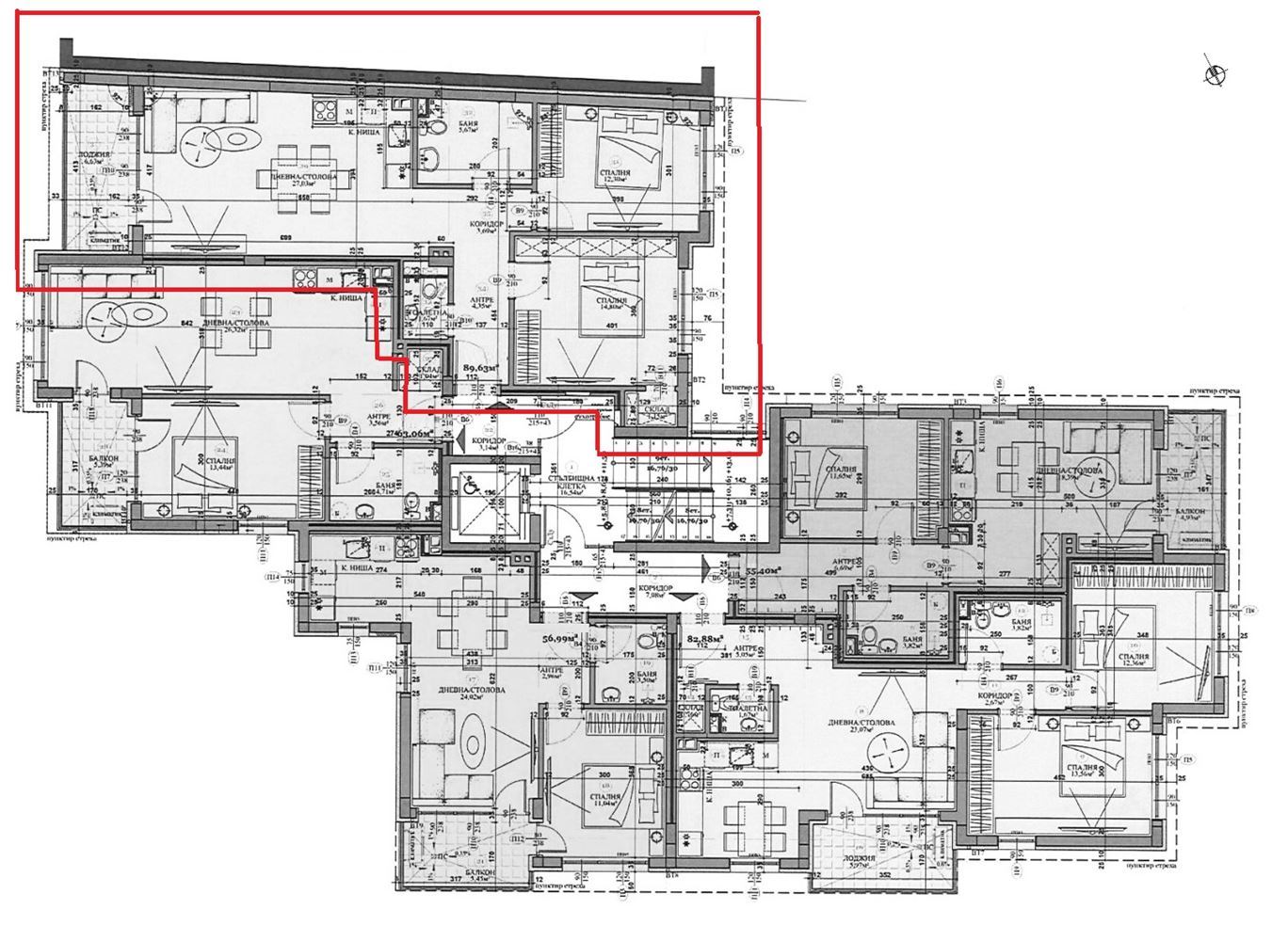 3-СТАЕН АПАРТАМЕНТ 105 М² В КВ. СТУДЕНТСКИ ГРАД - 0