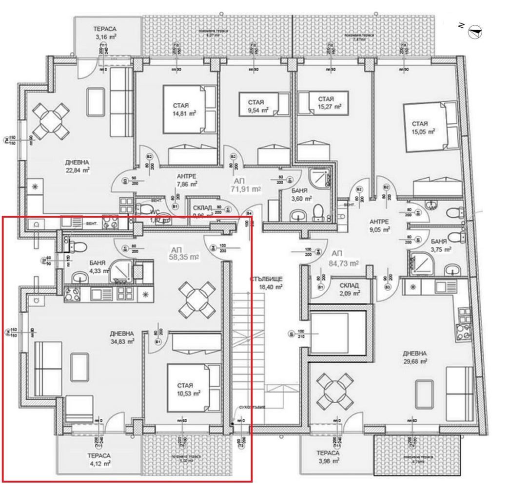 2-СТАЕН АПАРТАМЕНТ 70 М² СЪС ДО МЕТРОСТАНЦИЯ МИЗИЯ - 0