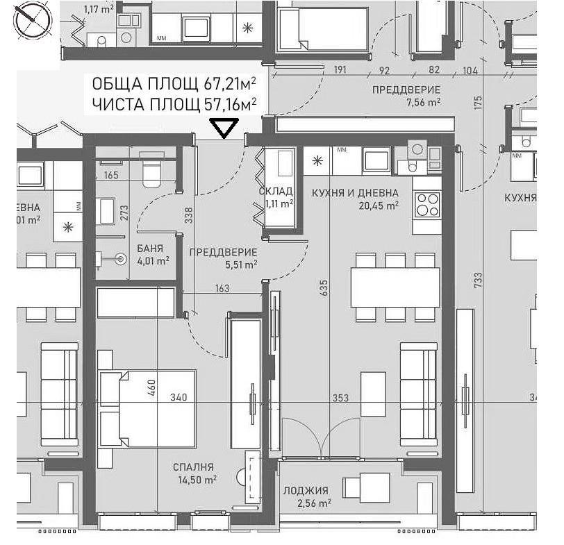 2-СТАЕН АПАРТАМЕНТ СЪС 68 М² В КВ. ОВЧА КУПЕЛ ДО НБУ - 0