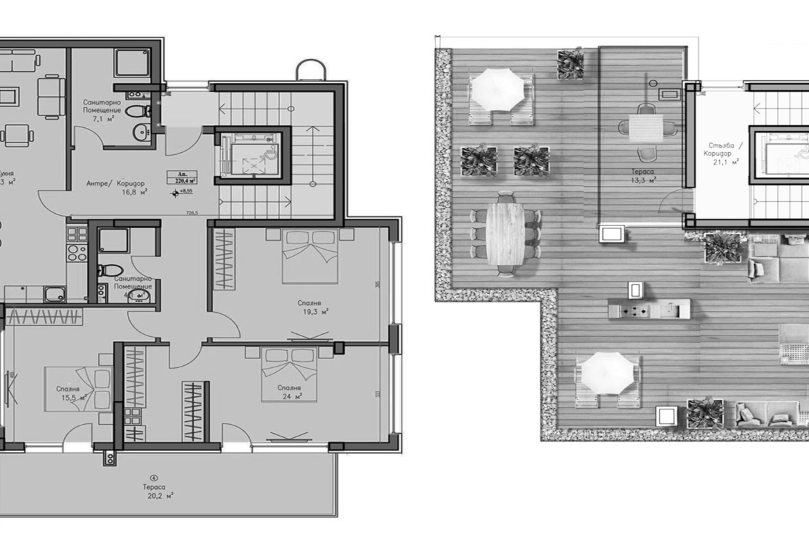 4-СТАЕН АПАРТАМЕНТ 274 М² В ПОЛИТЕ НА ВИТОША - 0