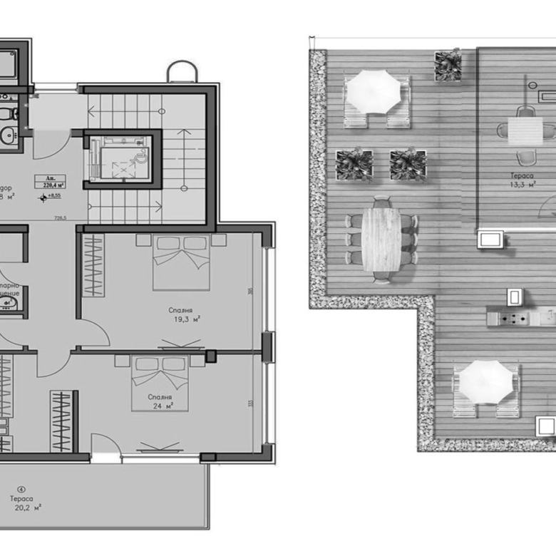 4-СТАЕН АПАРТАМЕНТ 274 М² В ПОЛИТЕ НА ВИТОША - 0