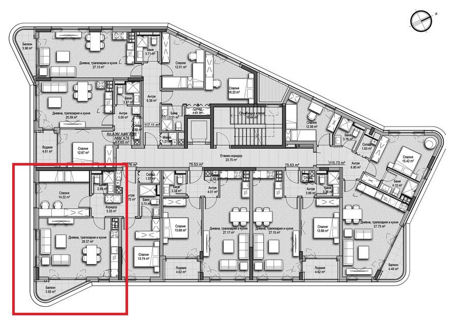 3-СТАЕН АПАРТАМЕНТ 113 М² ДО ЗООПАРКА - 0
