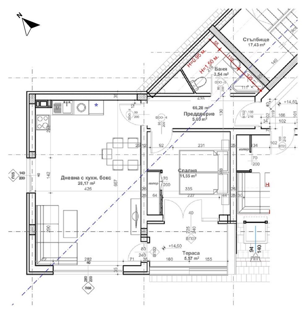 2-СТАЕН АПАРТАМЕНТ 76 М² ДО МЕТРОСТАНЦИЯ ОВЧА КУПЕЛ - 0