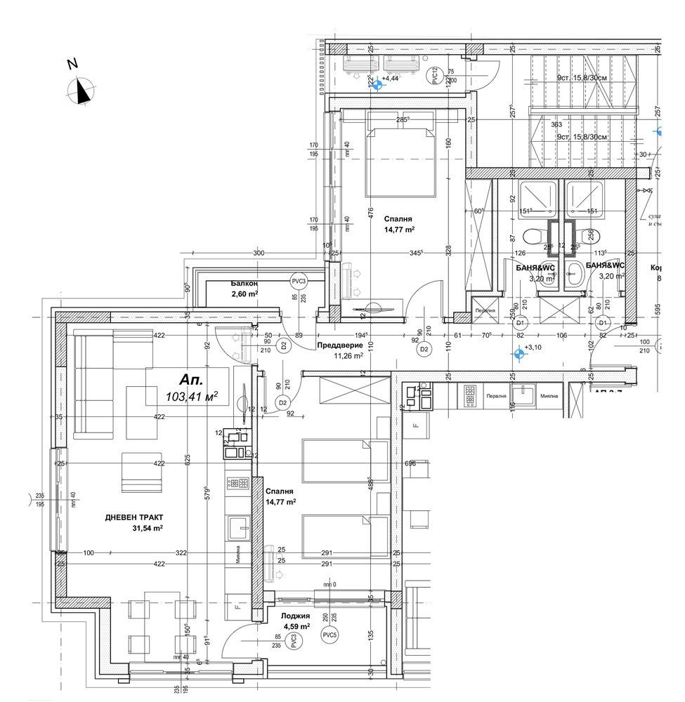 3-СТАЕН АПАРТАМЕНТ 119 М² ДО МЕТРОСТАНЦИЯ ХАДЖИ ДИМИТЪР - 0