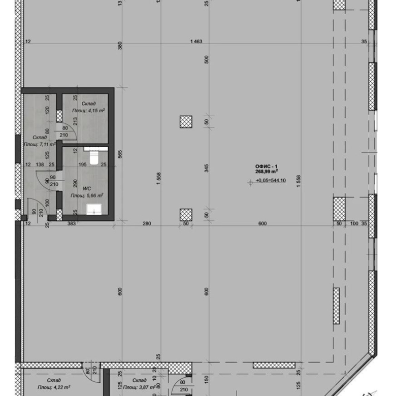 ПОМЕЩЕНИЕ 313 М² ДО МЕТРОСТАНЦИЯ КОНСТАНТИН ВЕЛИЧКОВ - 0