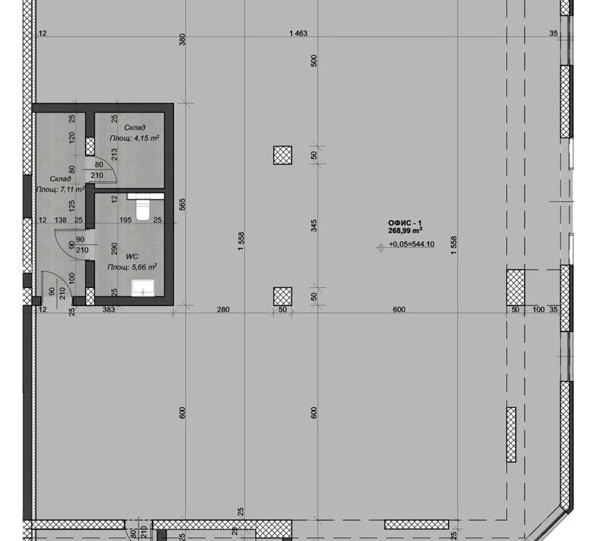 ПОМЕЩЕНИЕ 313 М² ДО МЕТРОСТАНЦИЯ КОНСТАНТИН ВЕЛИЧКОВ - 0