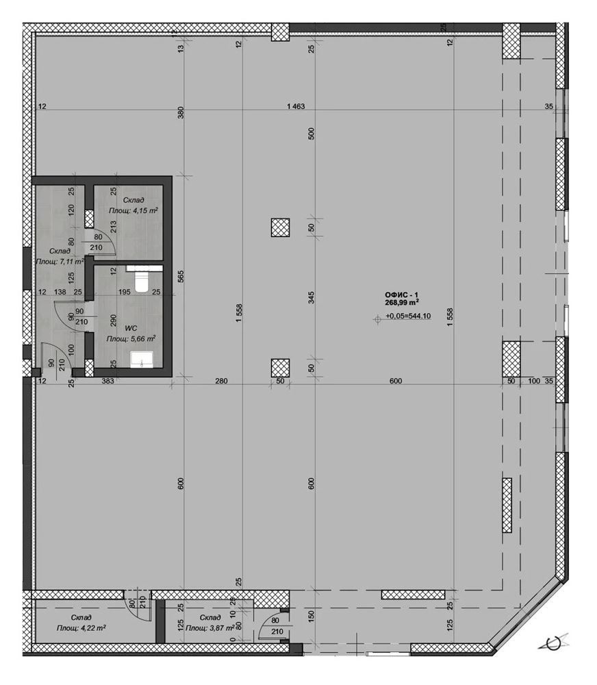 ПОМЕЩЕНИЕ 313 М² ДО МЕТРОСТАНЦИЯ КОНСТАНТИН ВЕЛИЧКОВ - 0