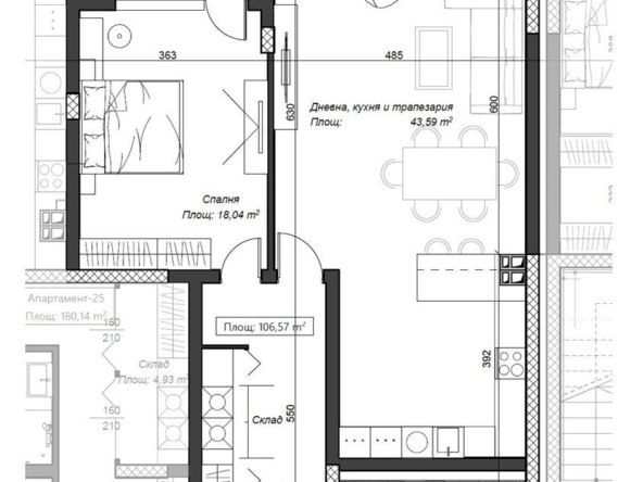 2-СТАЕН АПАРТАМЕНТ 126 М² ДО МЕТРОСТАНЦИЯ КОНСТАНТИН ВЕЛИЧКОВ - 0