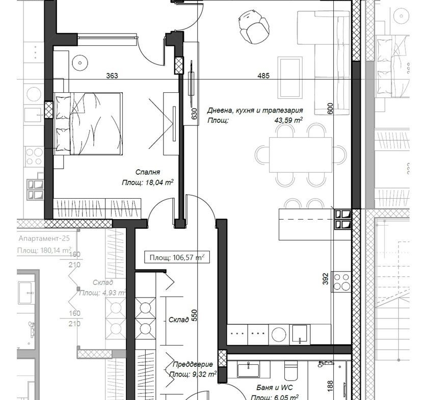 2-СТАЕН АПАРТАМЕНТ 126 М² ДО МЕТРОСТАНЦИЯ КОНСТАНТИН ВЕЛИЧКОВ - 0