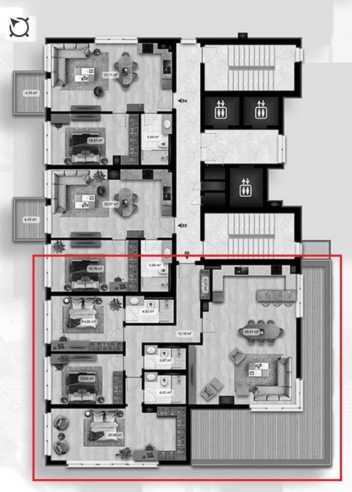 4-СТАЕН АПАРТАМЕНТ 212 М² С ПАНОРАМНА ТЕРАСА - 0