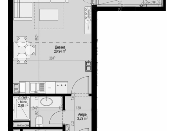 1-СТАЕН АПАРТАМЕНТ 48 М² В МАНАСТИРСКИ ЛИВАДИ ИЗТОК - 0