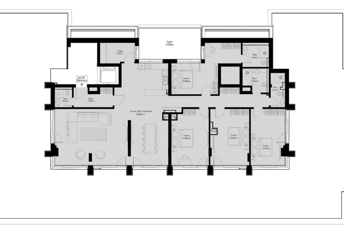 5-СТАЕН АПАРТАМЕНТ 268 М² В МАНАСТИРСКИ ЛИВАДИ ИЗТОК - 0