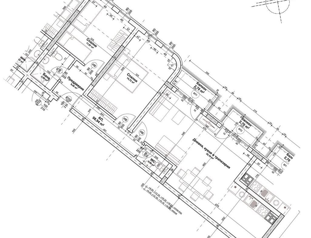3-СТАЕН АПАРТАМЕНТ 129 М² ДО ПАРКА СВ.СВ. ПЕТЪР И ПАВЕЛ - 0