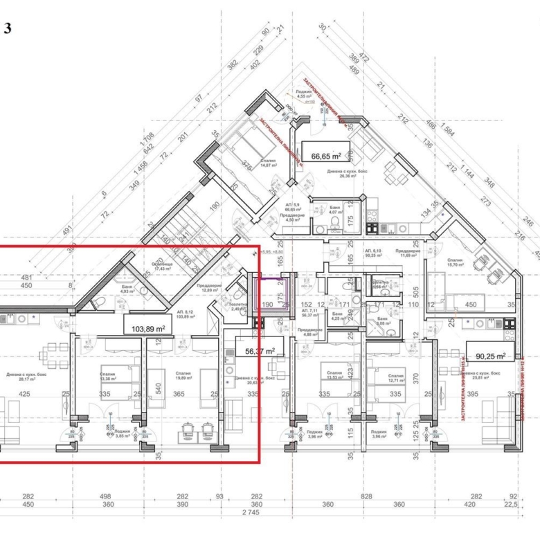 3-СТАЕН АПАРТАМЕНТ 119 М² ДО МЕТРОСТАНЦИЯ ОВЧА КУПЕЛ - 0