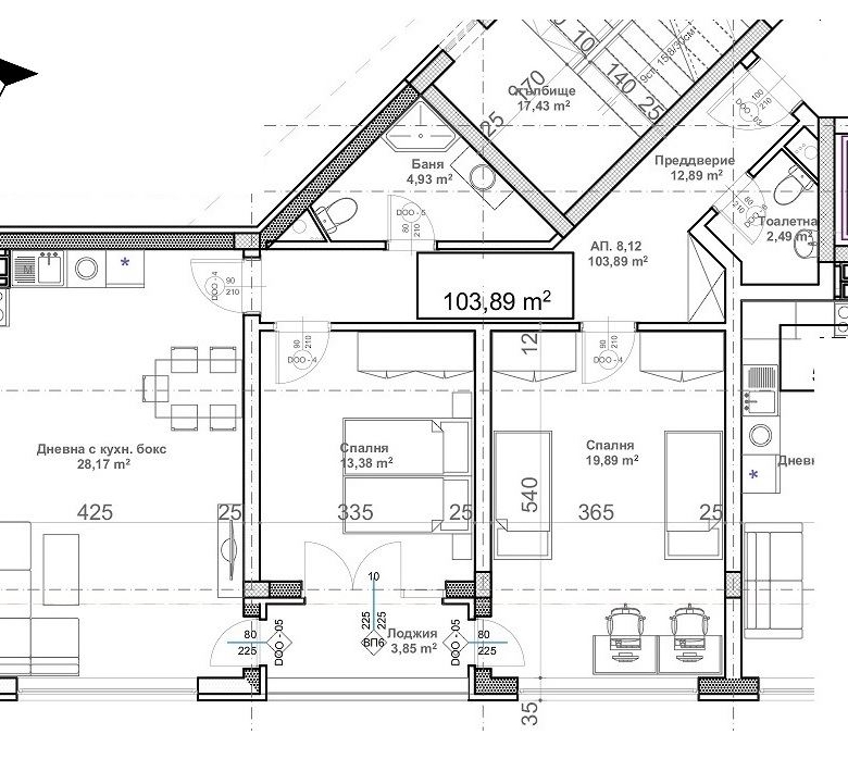 3-СТАЕН АПАРТАМЕНТ 119 М² ДО МЕТРОСТАНЦИЯ ОВЧА КУПЕЛ - 0