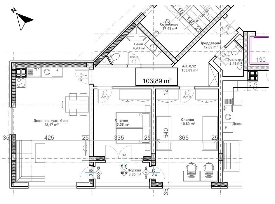 3-СТАЕН АПАРТАМЕНТ 119 М² ДО МЕТРОСТАНЦИЯ ОВЧА КУПЕЛ - 0