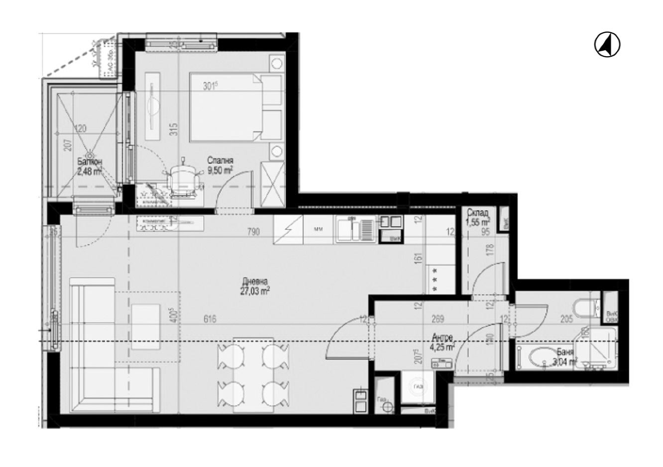 2-СТАЕН АПАРТАМЕНТ 68 М² В МАНАСТИРСКИ ЛИВАДИ ИЗТОК - 0