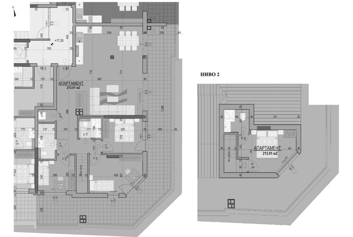 5-СТАЕН АПАРТАМЕНТ - 214 М² НЕДАЛЕКО ОТ МЕТРОСТАНЦИЯ ЛЪВОВ МОСТ - 0