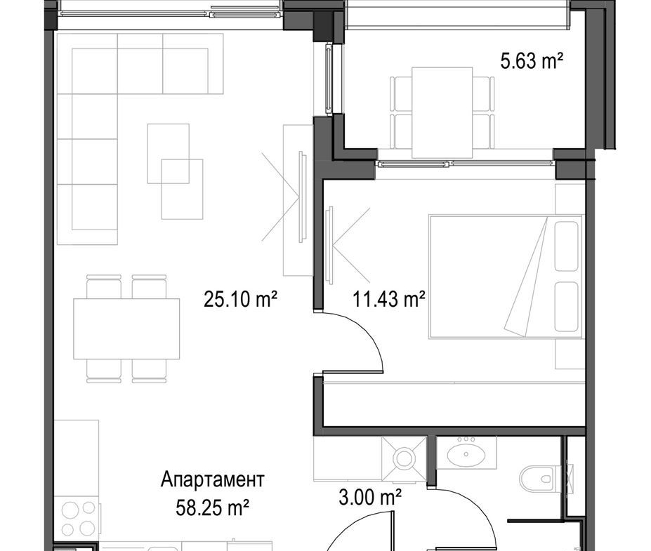 2-СТАЕН АПАРТАМЕНТ 70 М² В МАНАСТИРСКИ ЛИВАДИ ИЗТОК - 0