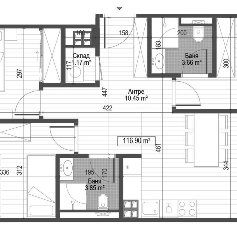 4-СТАЕН АПАРТАМЕНТ 139 М² ДО МЕТРОСТАНЦИЯ ОПЪЛЧЕНСКА - 0