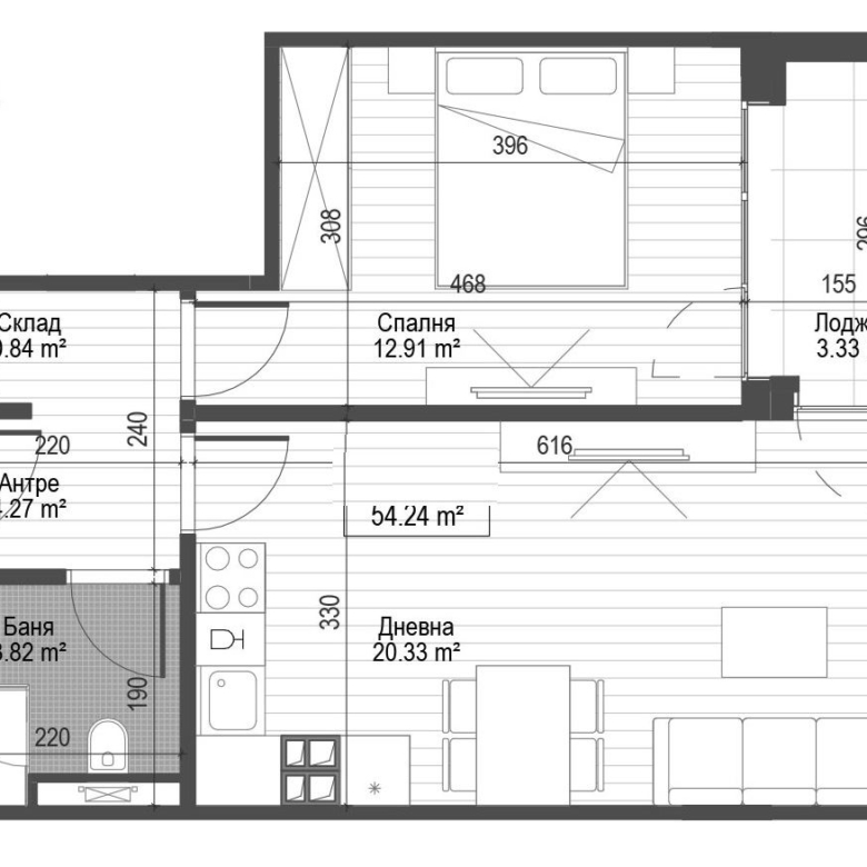 2-СТАЕН АПАРТАМЕНТ 63 М² ДО МЕТРОСТАНЦИЯ ОПЪЛЧЕНСКА - 0