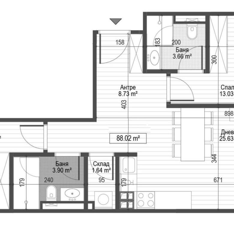 3-СТАЕН АПАРТАМЕНТ 105 М² ДО МЕТРОСТАНЦИЯ ОПЪЛЧЕНСКА - 0